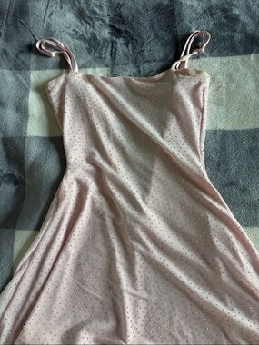 Windsor light Pink Rhinestone Slip Dress